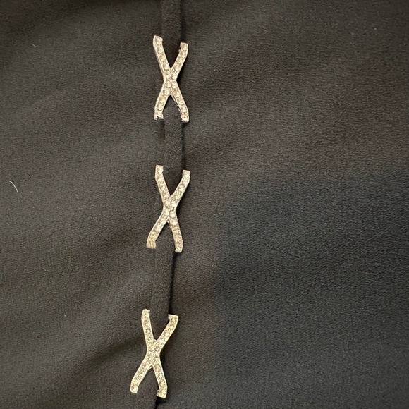 NWT VTG David Warren Womens Sz 8 Black Sheath Dress Y2K Mob Wife Glam Minimalist - Picture 9 of 11